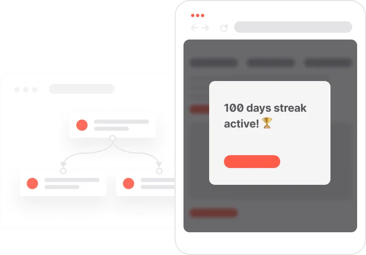Celebrate usage milestones