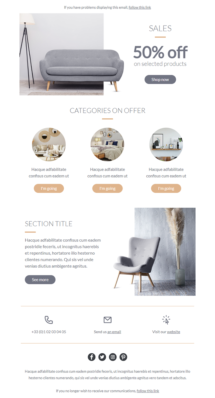 modèle Furnishing
