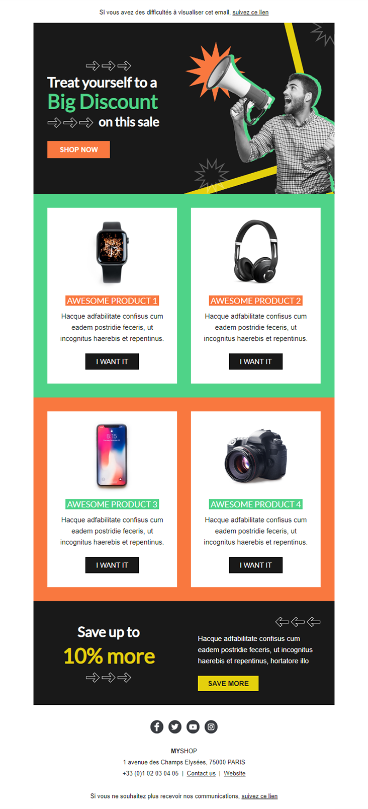 template email Hightech Sales