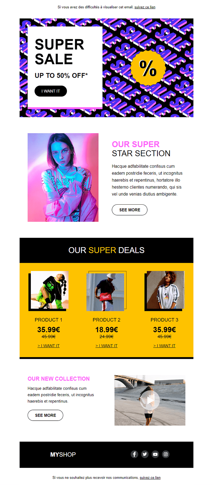 modèle Sale Frenzy