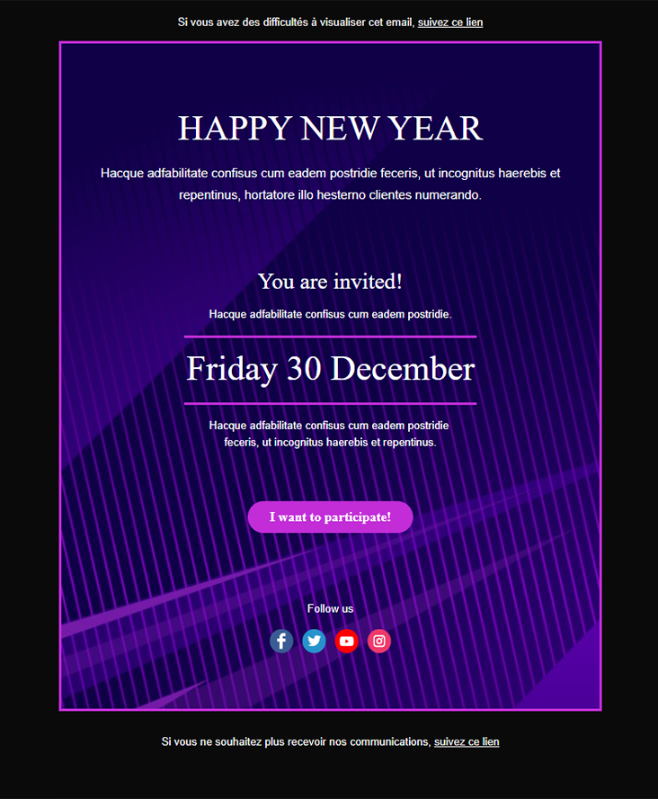 modèle New Year Invitation