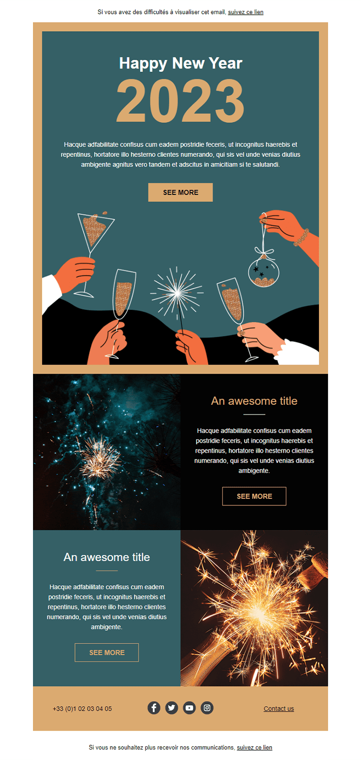 modèle New Year Spark