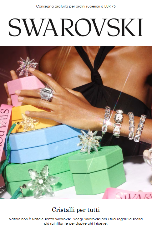 Swarovski newsletter natalizie