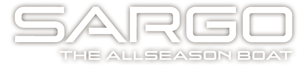 SARGO logo with the tagline 'THE ALLSEASON BOAT'.