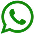 Green WhatsApp logo consisting of a speech bubble with a phone handset inside.