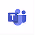 Microsoft Teams logo with stylized letter T and two people icons.