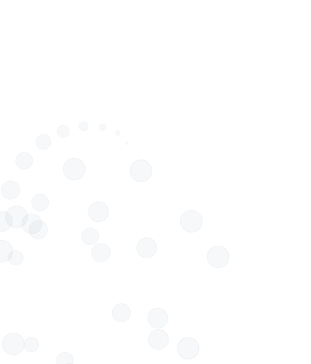 Blue dots arranged in a spiral pattern on a transparent background.