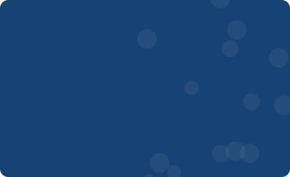 Dark blue background with scattered lighter blue circular bokeh effects.