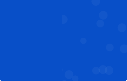 Dark blue background with scattered lighter blue circular bokeh effects.