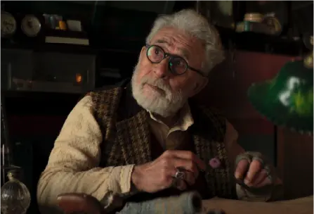 A still from Gustaakh Ishq featuring Ustaad (Naseeruddin Shah).