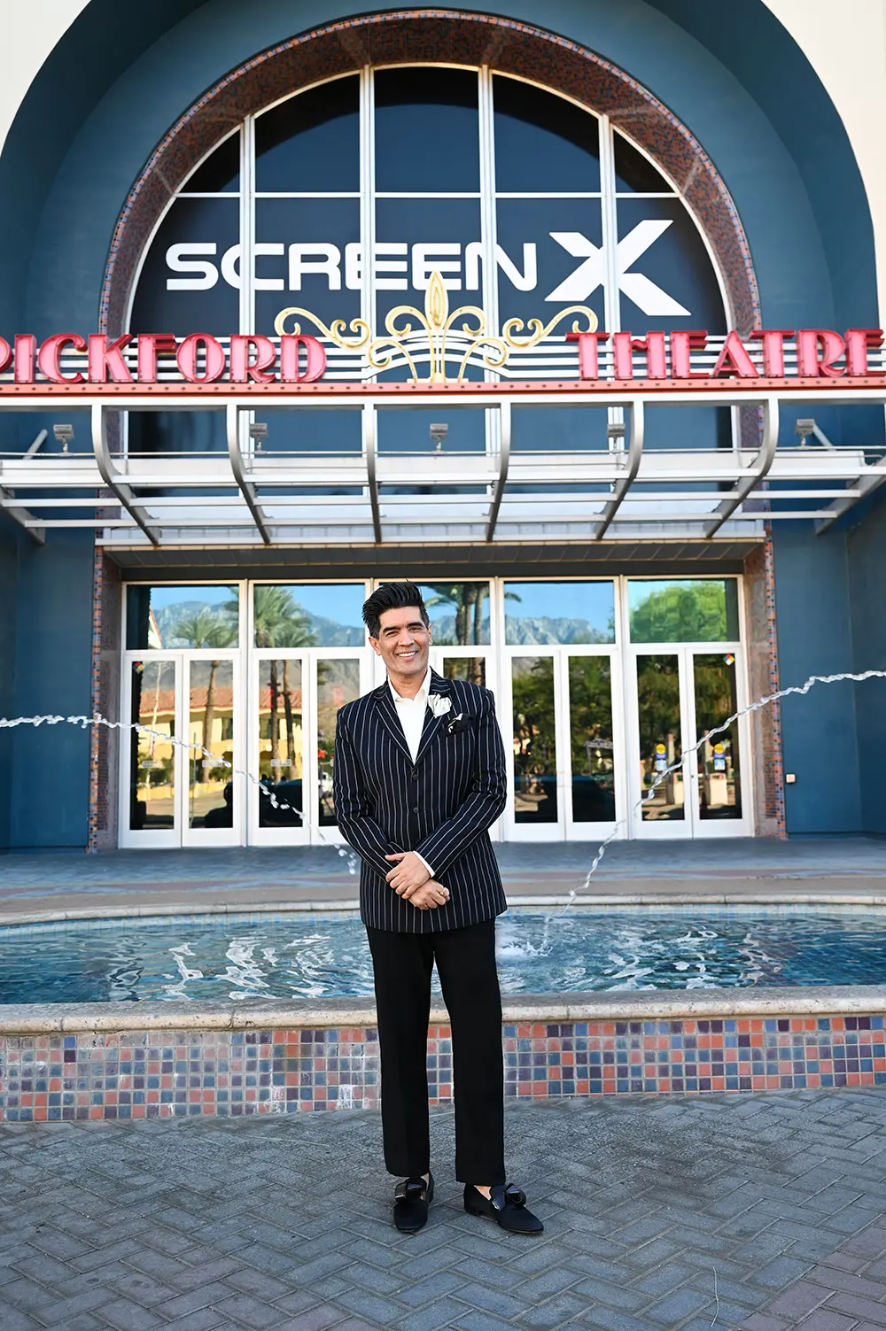 A picture of Manish Malhotra at the Mary Pickford Theatre in Cathedral City.
