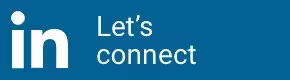 Logo of LinkedIn with the slogan "Let's connect"