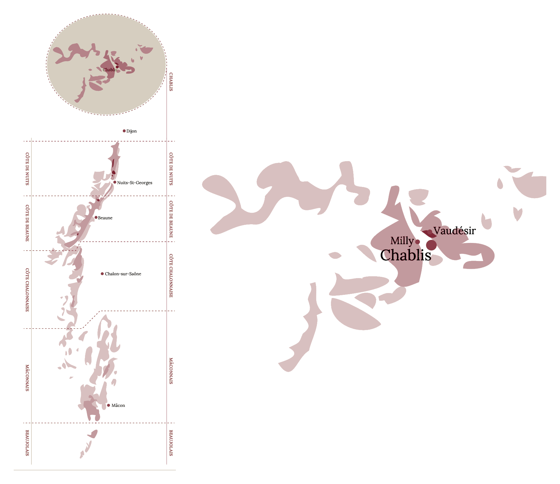 Map of Chablis