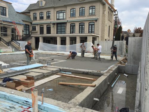 image of a construction site at dusk