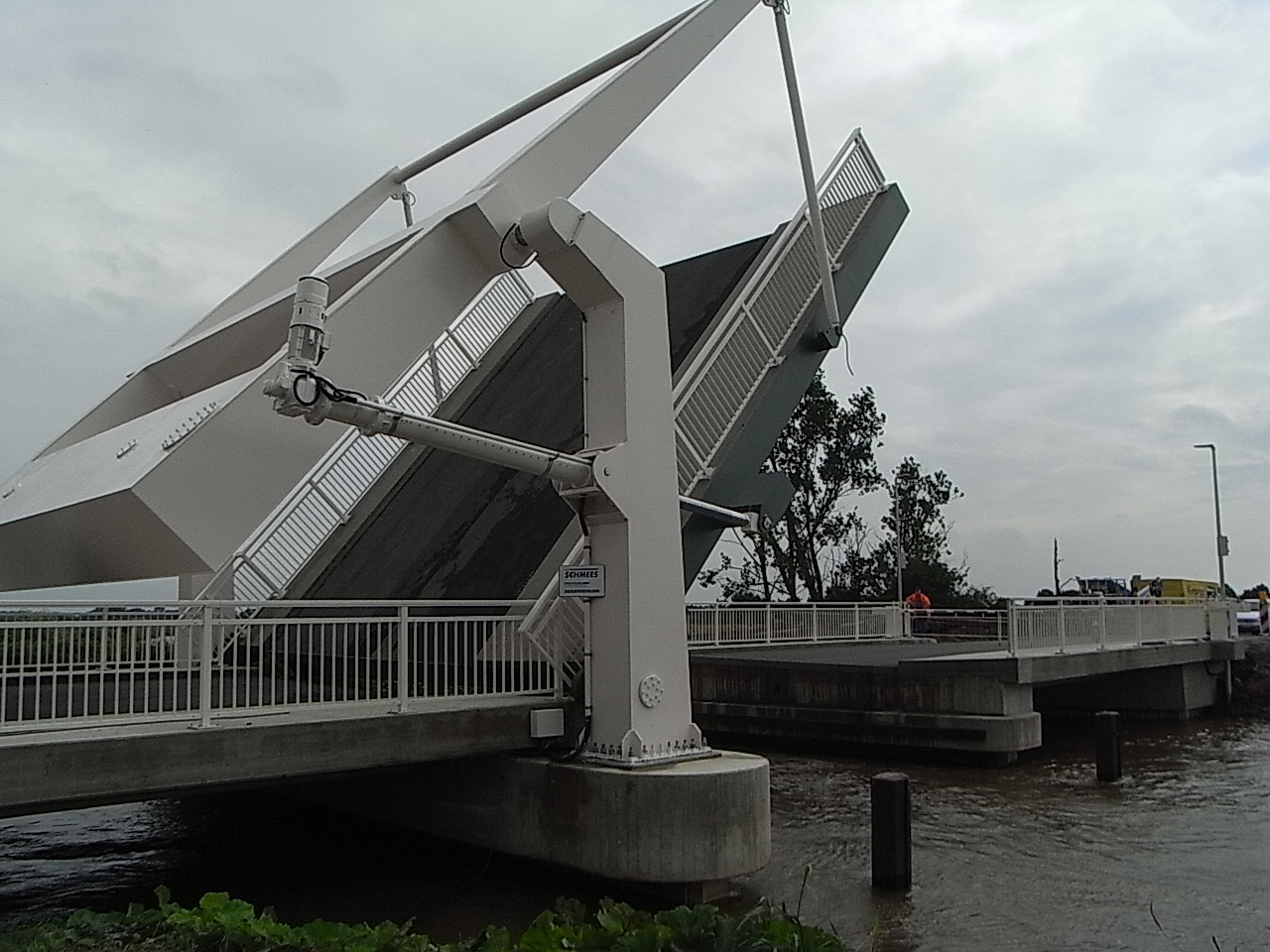 Leda-Klappbrücke – Waagebalkenklappbrücke geplant durch Ingenieurbüro SAV Papenburg