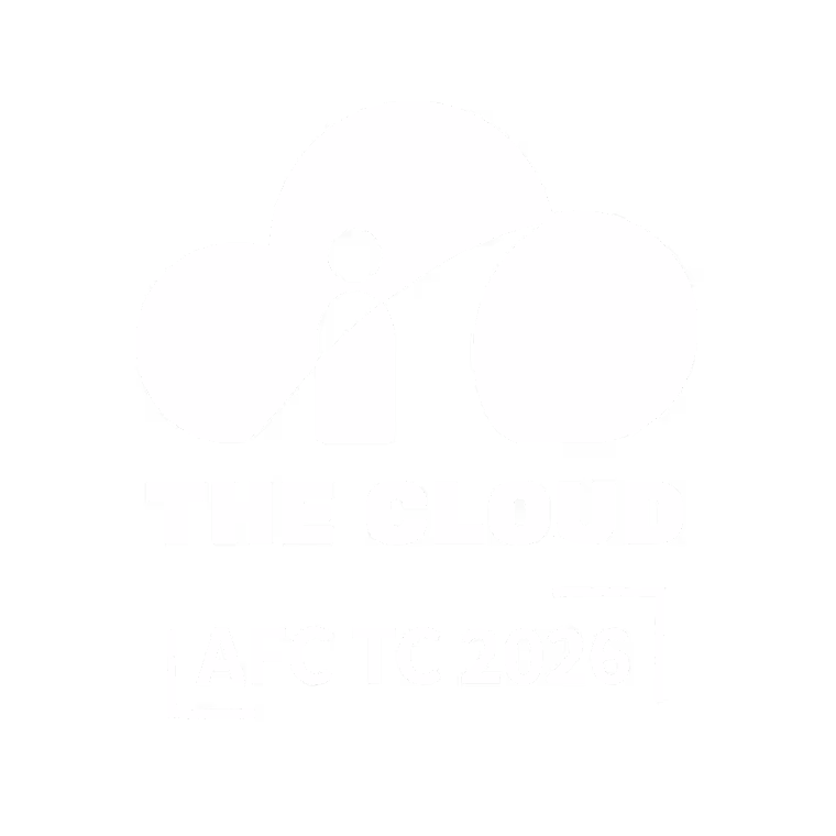 Cloud formation shaped to spell the words 'the Cloud' against a light gray background.