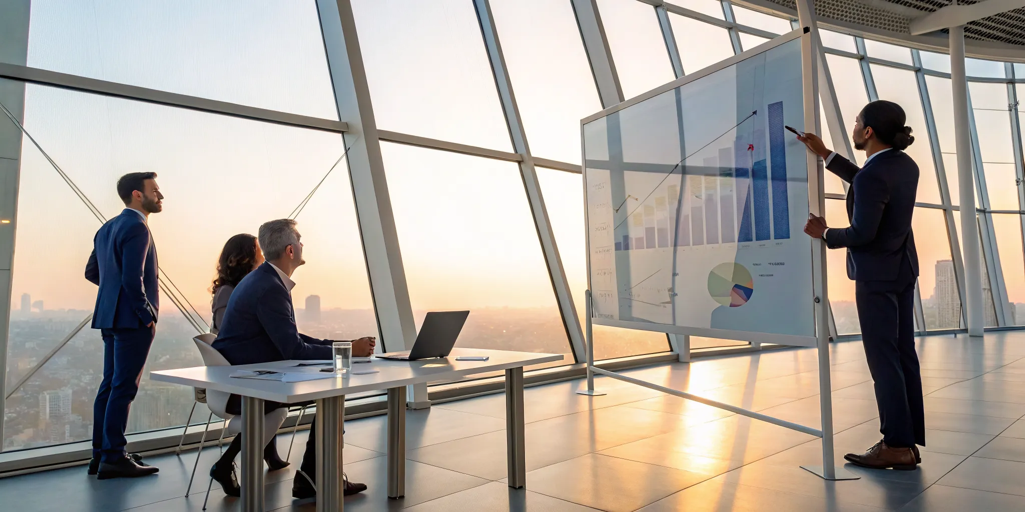 Sales leadership team in a training workshop learning to improve their sales forecasting.