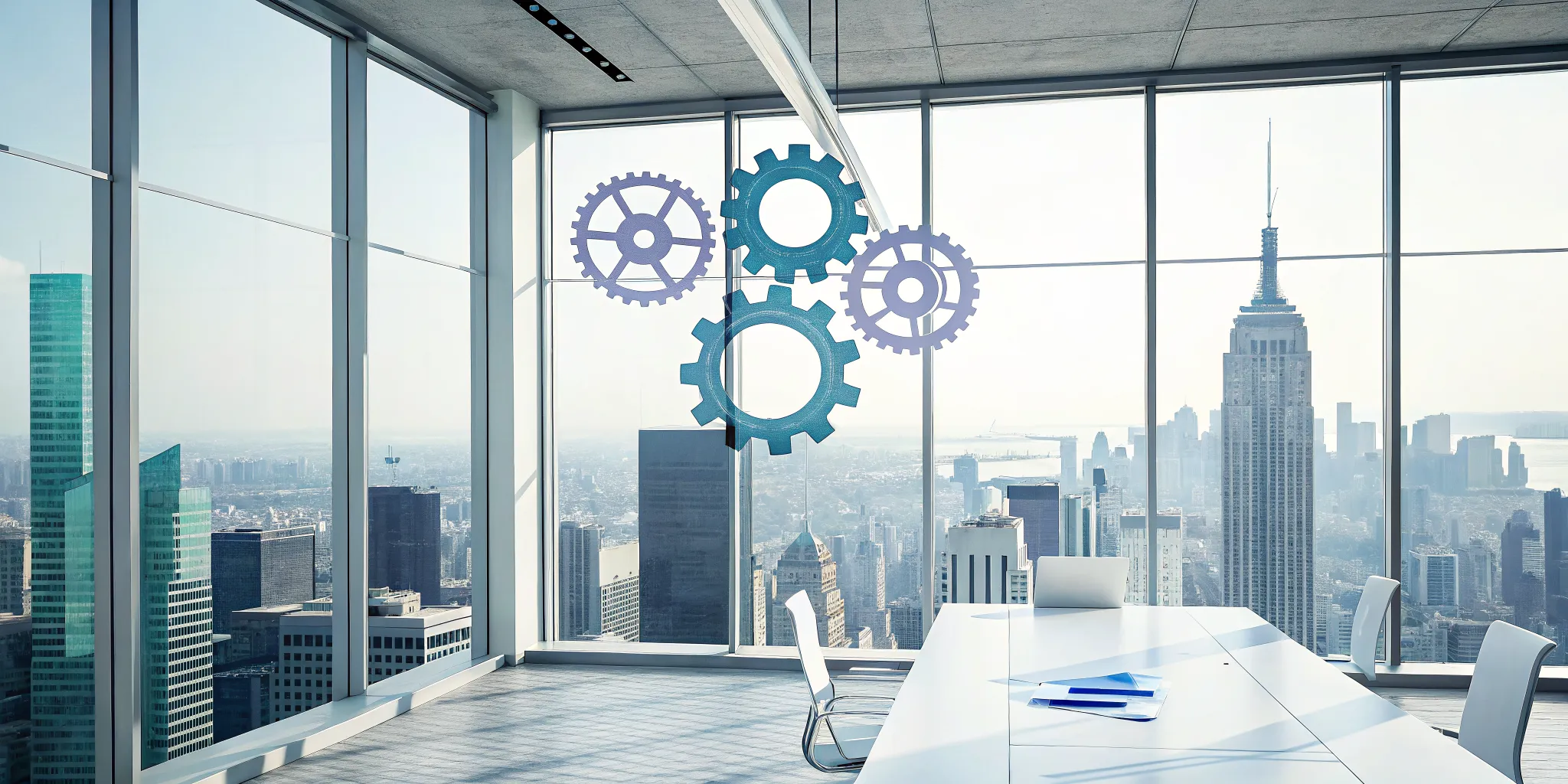Interconnected gears showing how RevOps aligns teams to create predictable revenue.