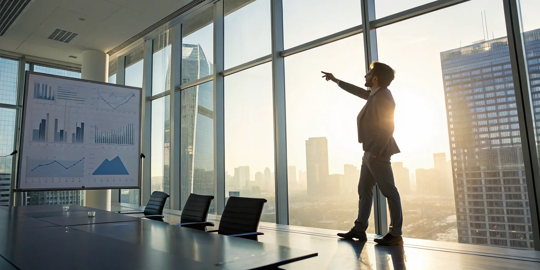Revenue operations consultant analyzing data charts to forecast revenue and streamline operations.