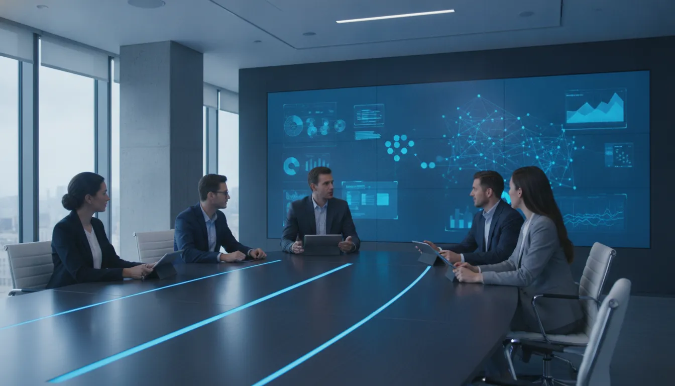 Enterprise buying committee discussing MEDDIC decision criteria