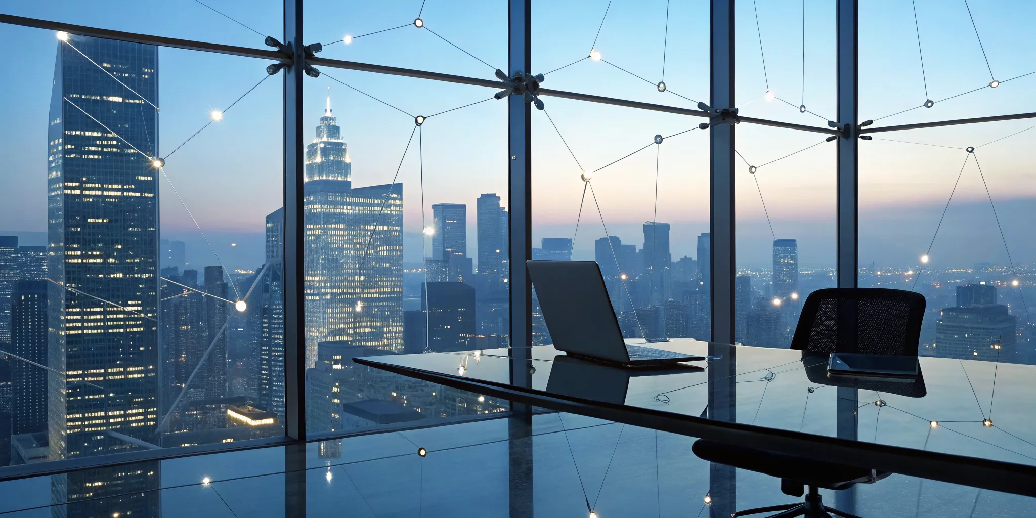 A modern office where B2B sales lead generation companies find new leads for tech businesses.