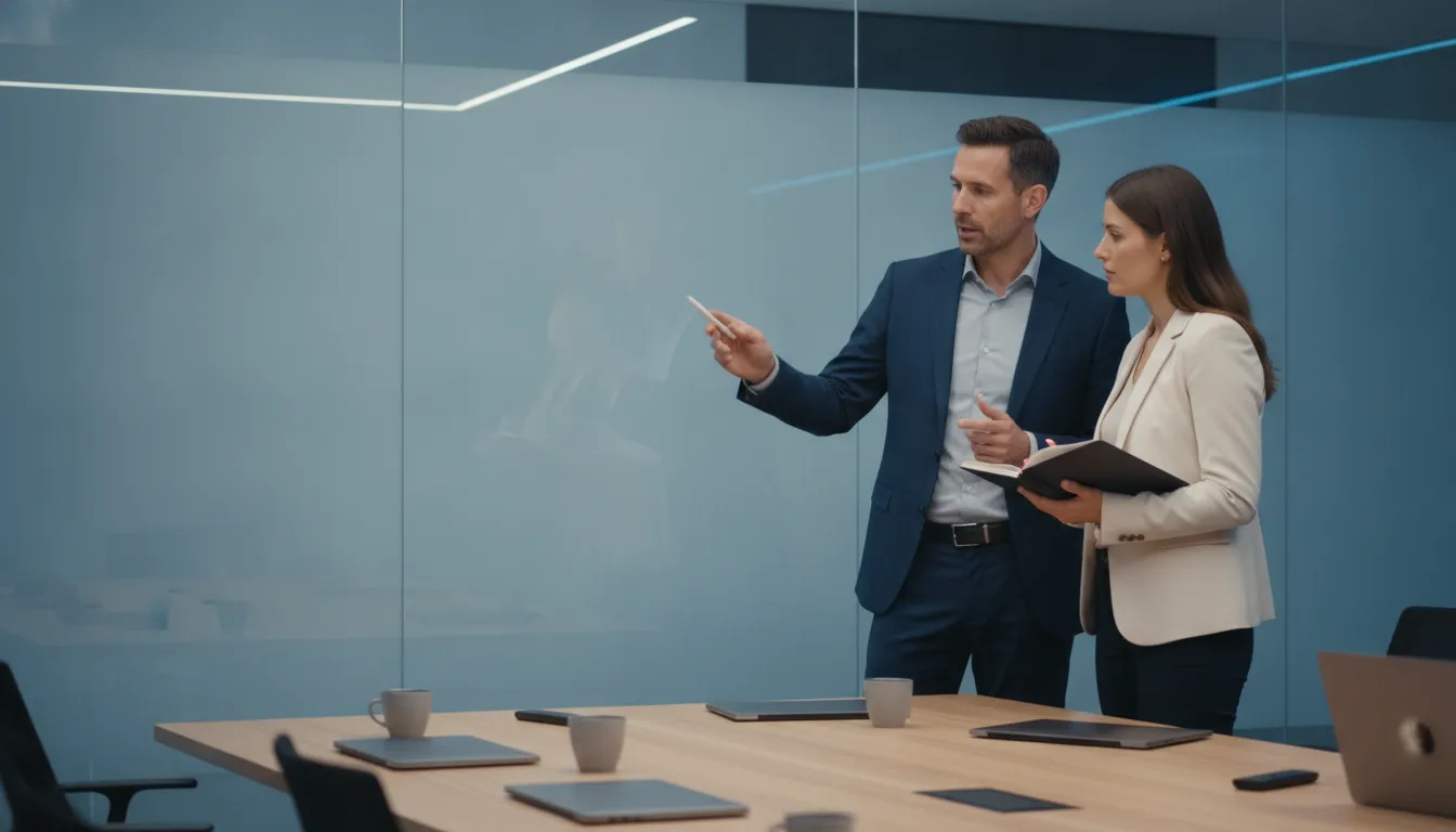 B2B sales leaders reviewing evidence in a complex technology deal