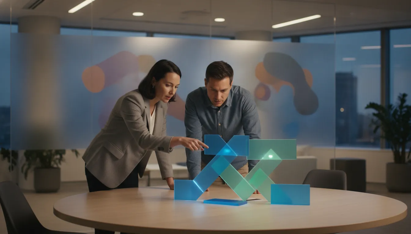 Revenue leader and account executive reviewing a SaaS opportunity