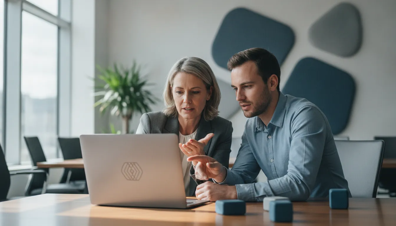 B2B SaaS sales leaders coaching a live deal review