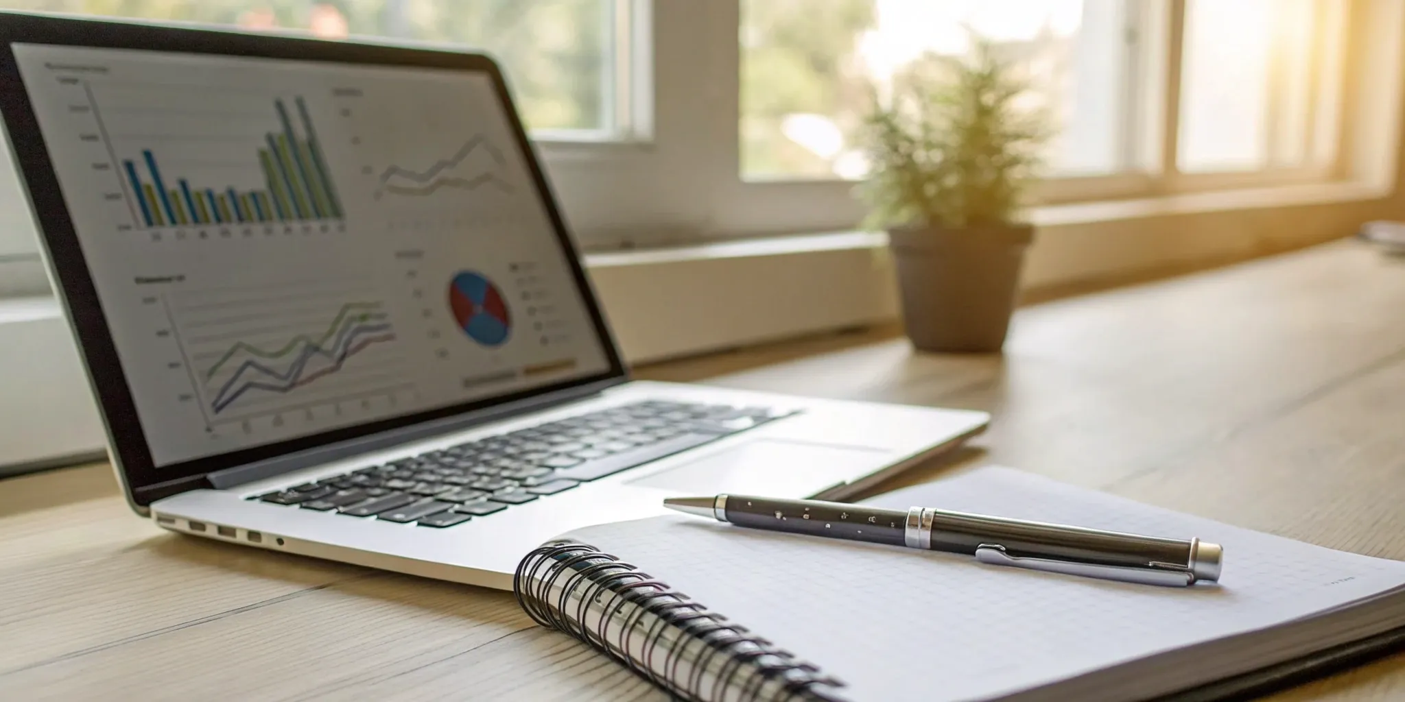 A laptop, charts, and notebook for a tech team's solution selling training.