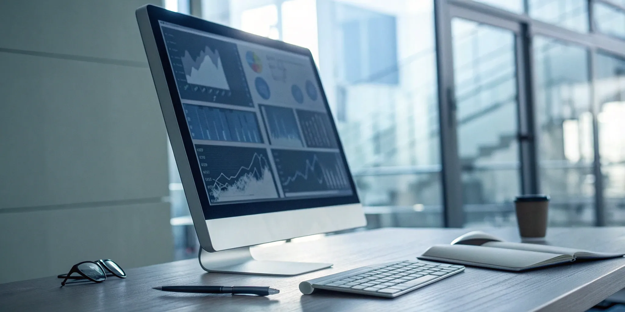 A sales dashboard with data for a B2B outbound prospecting course.
