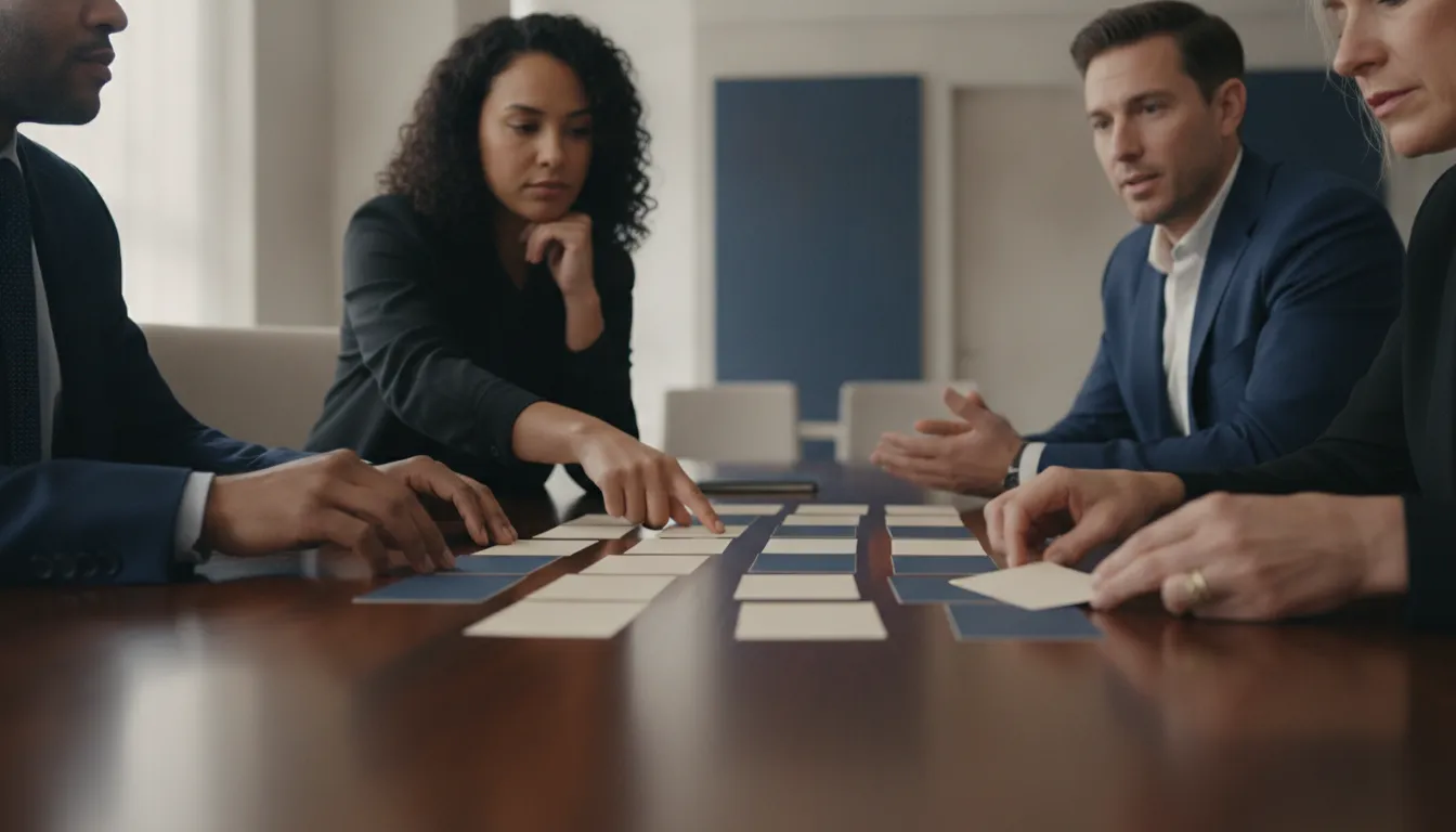 Sales and operations leaders arranging buyer-owned deal milestones