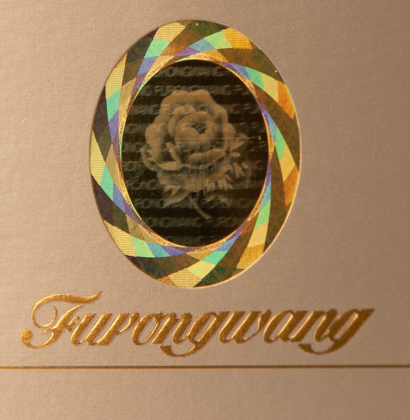 Holographic single image on premium packaging