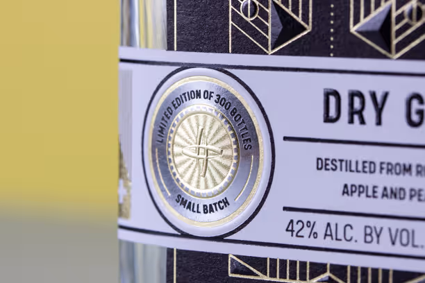 Premium label produced with RHINO