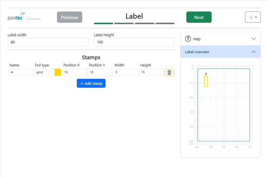 Pantec Foil Pattern Software - Easy way to calculate foil usage