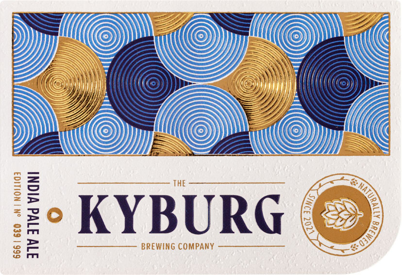 Detail of analog flatbed embossing