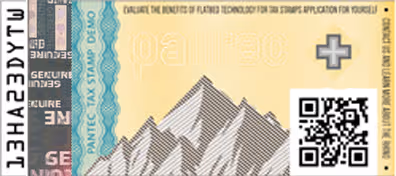Pantec Tax Stamp — Basic version plus nano embossing (2-stroke)