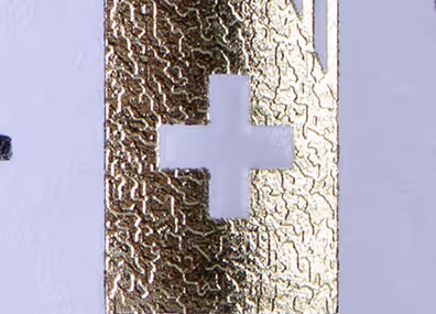 Texture embossing stamping detail on gin label - 01