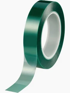 Green-translucent high-temperature silicone masking tape for setup