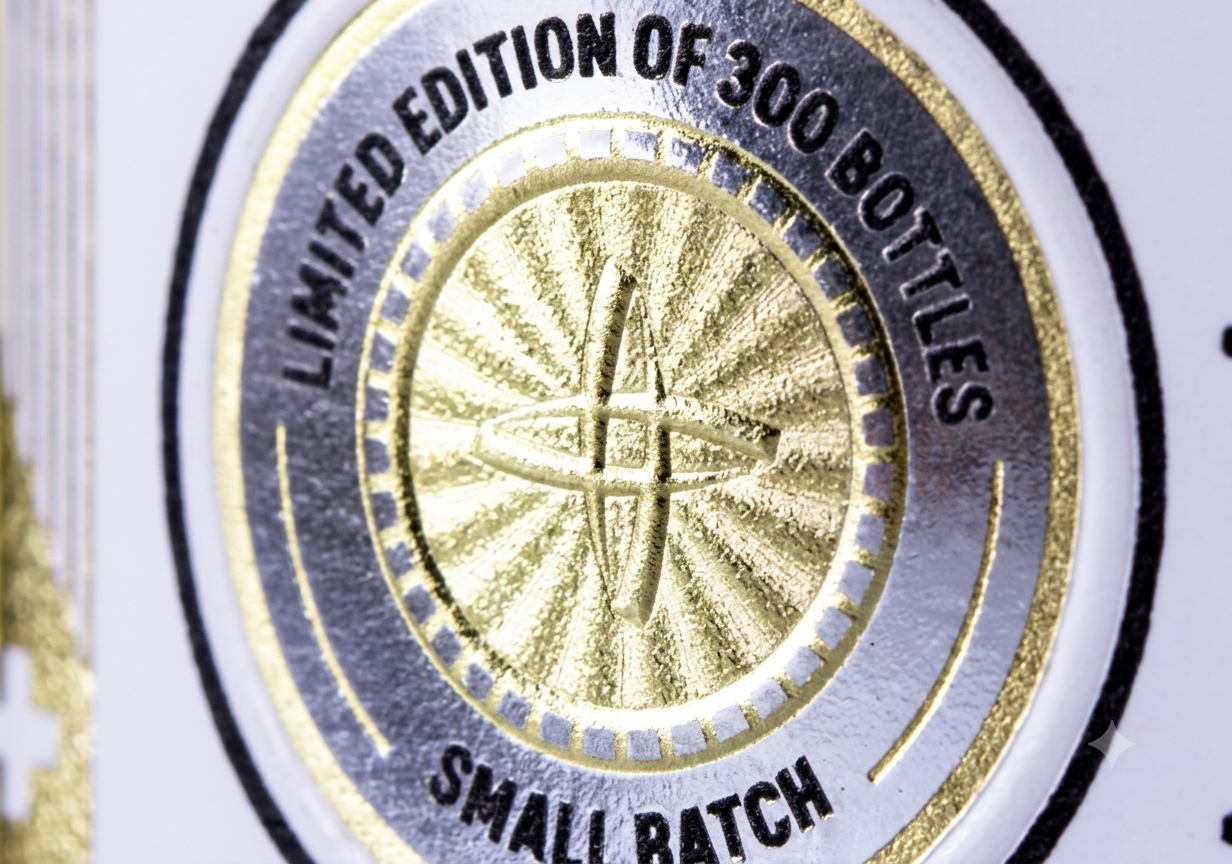 Holographic single image on premium packaging