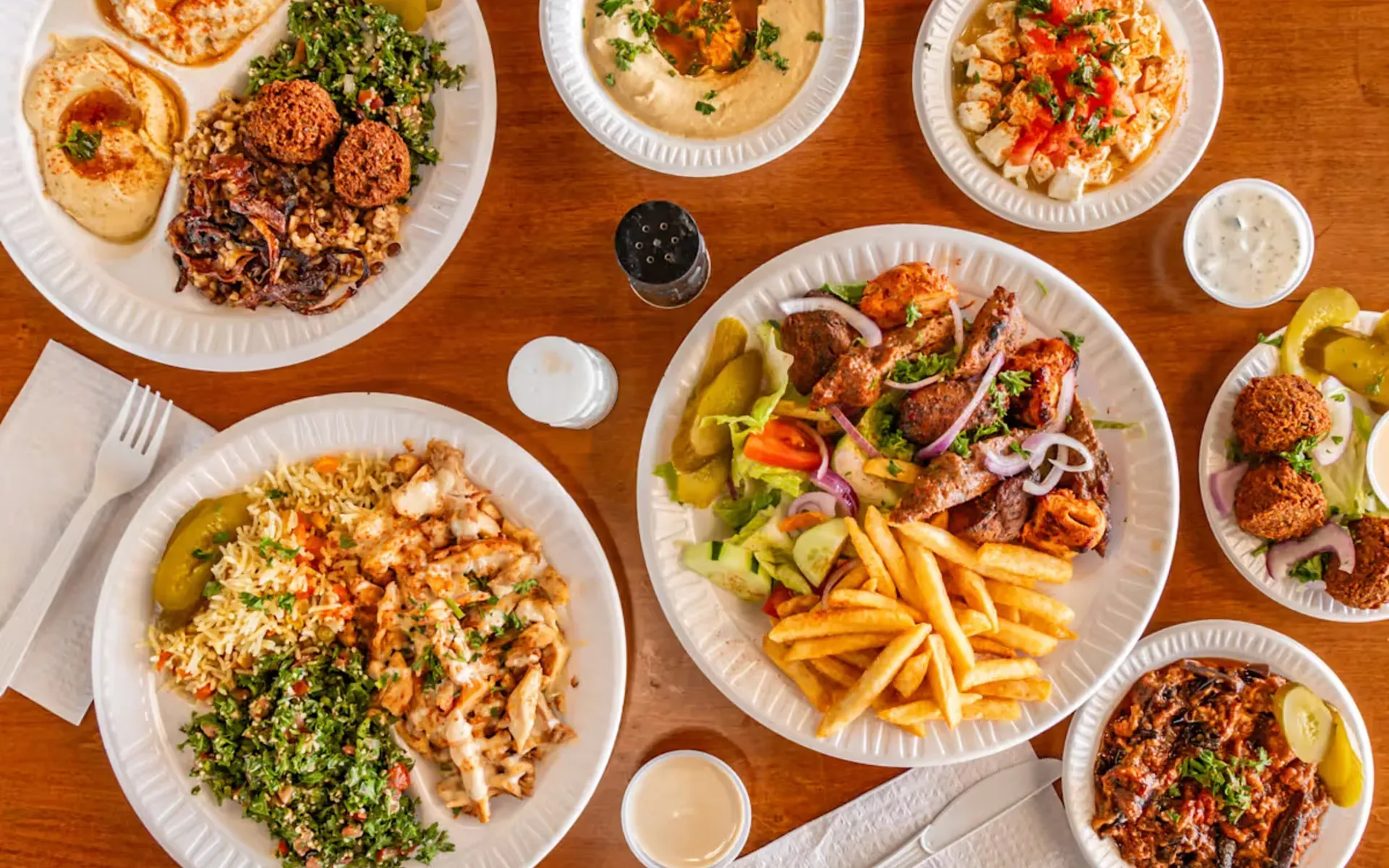 A variety of dishes from Little Aladdin