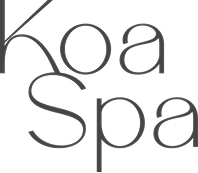 Text reading 'Koa Spa' in a simple, lowercase font on a white background.