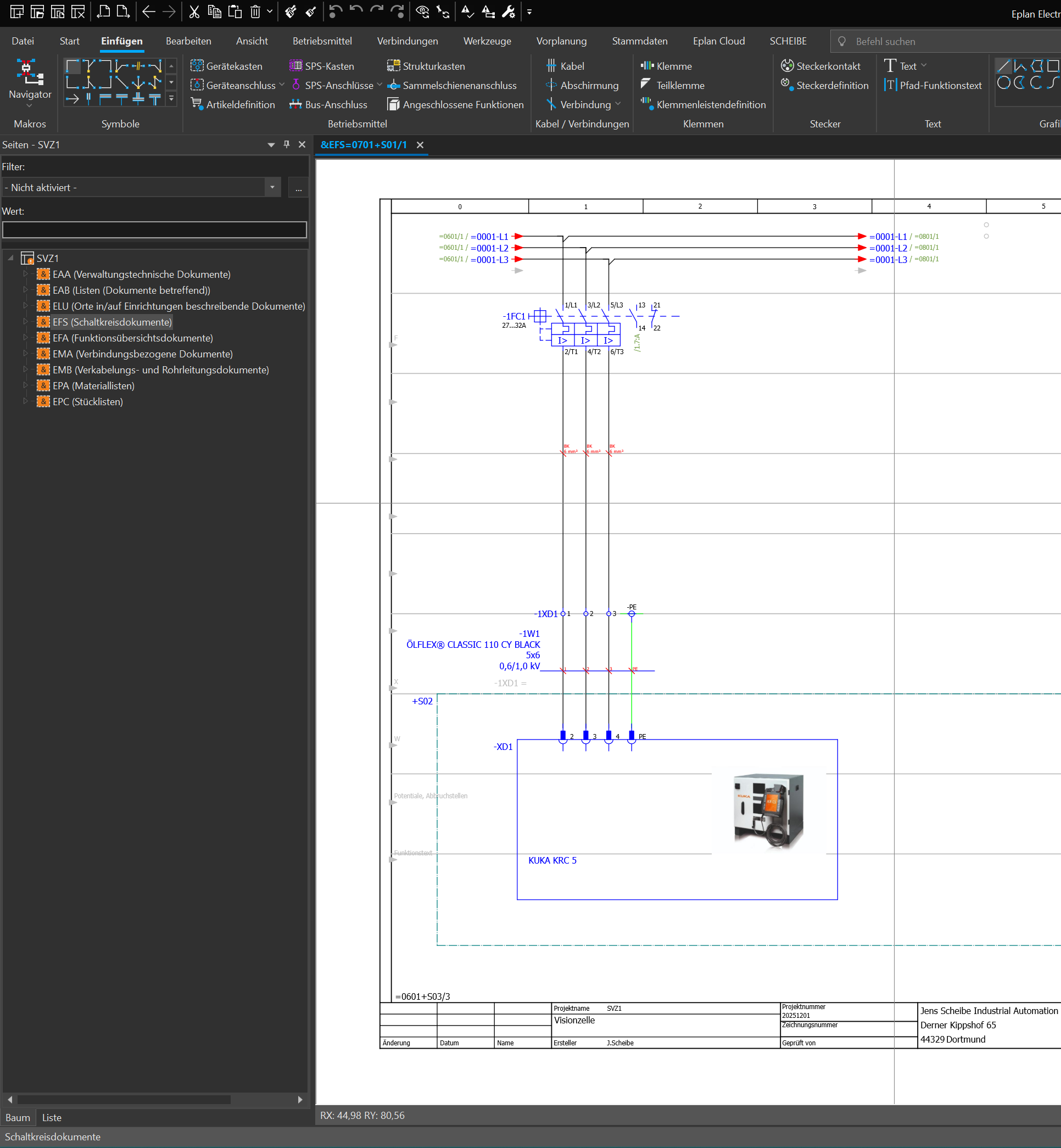 Elektroplanung EPLAN Electric P8 WSCAD