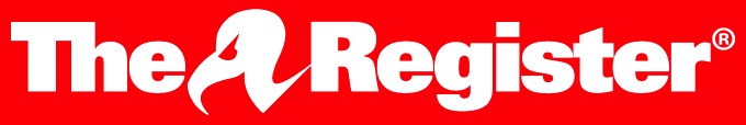 The Register logo with white text on a red background.