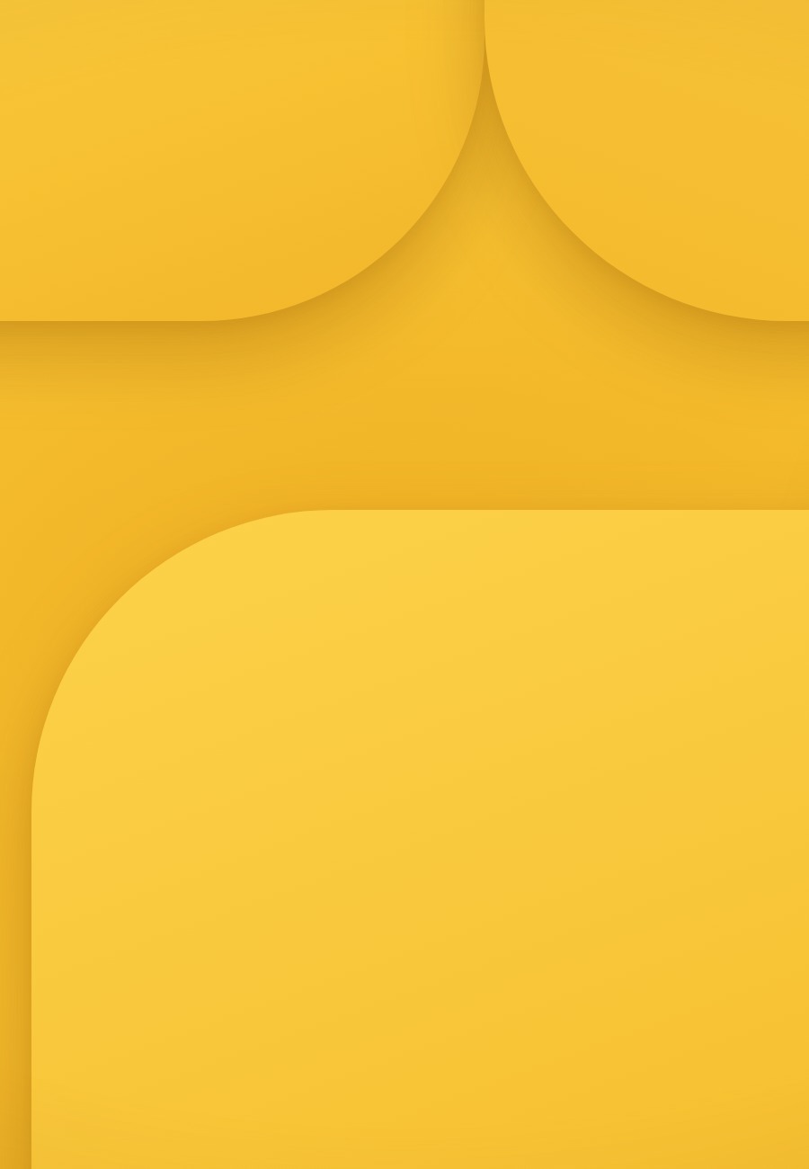 Yellow layered rounded-shapes background
