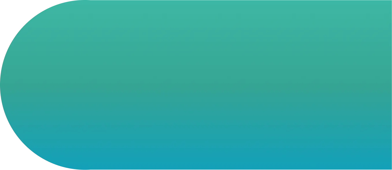 Rounded rectangle shape with an Aqua Green Gradient