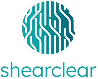 Shearclear gradient logo
