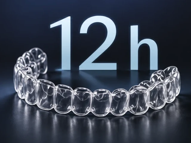 Průhledný aligner OrthoFX s režimem nošení 12 hodin