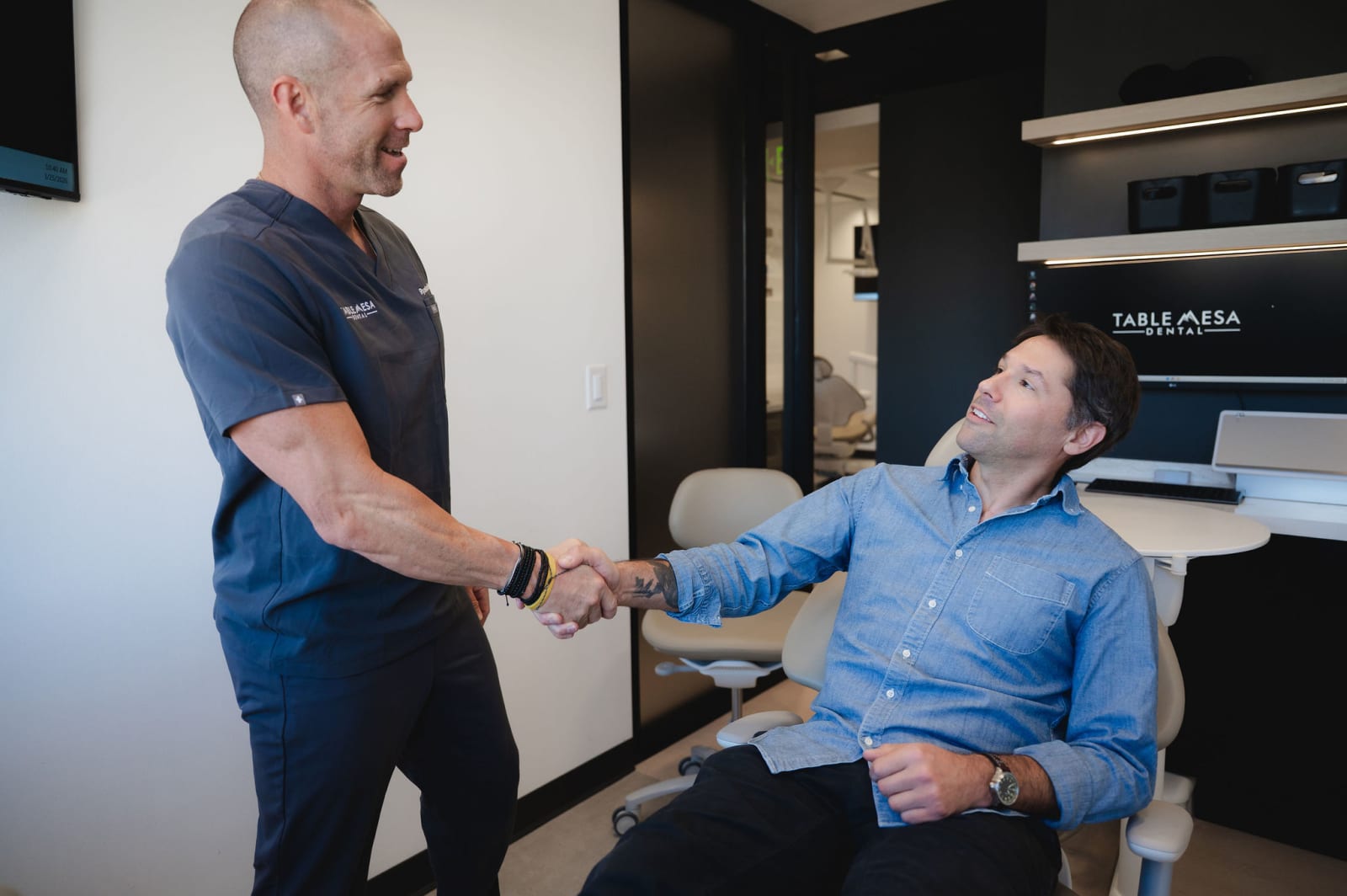 Table Mesa Dental preventative care examination in Boulder, Colorado dental office