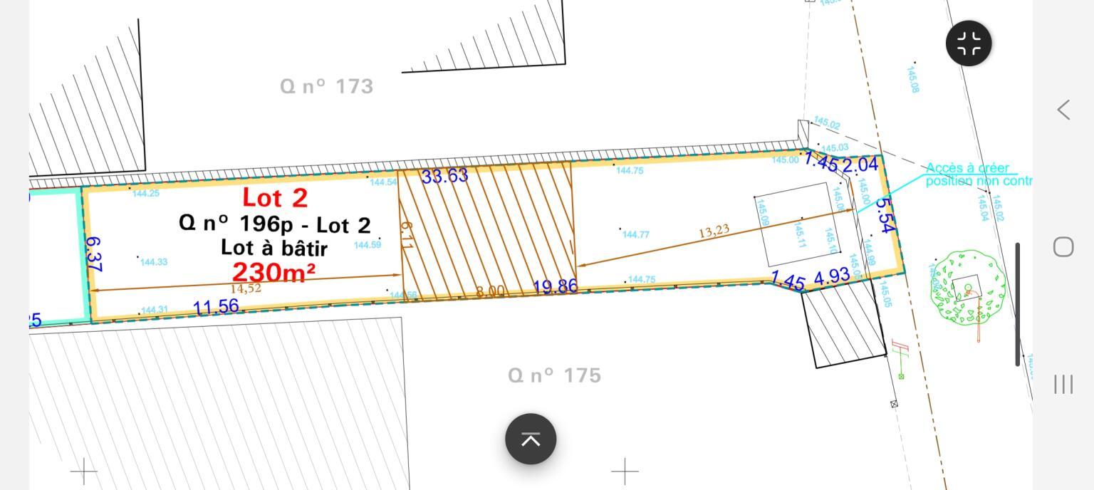 Terrain 230 m² Pussay