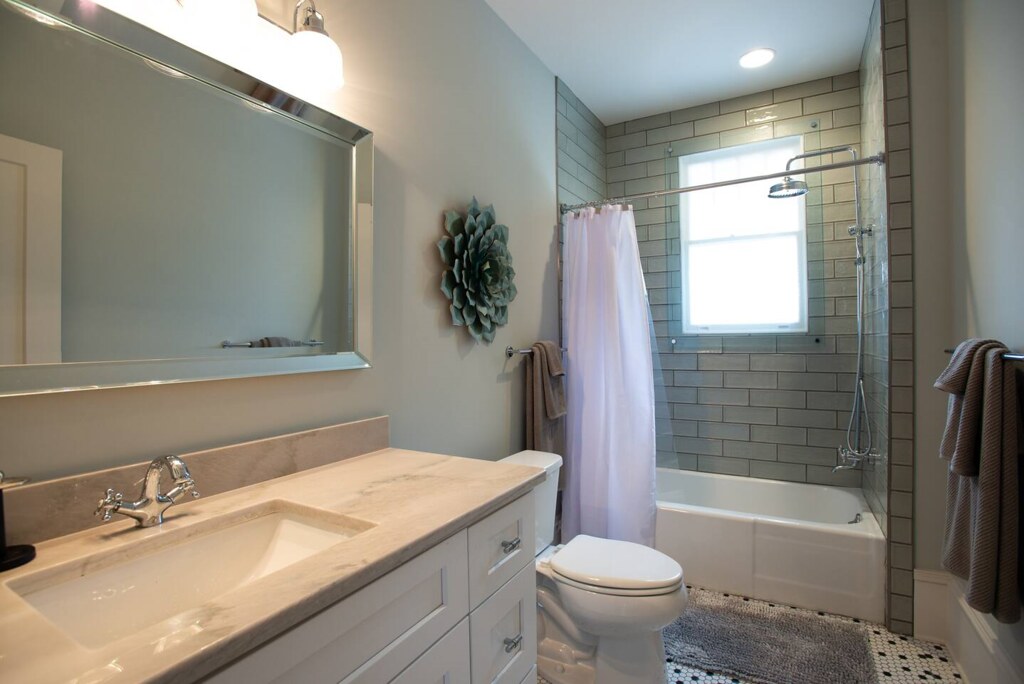 Select bathroom shower tile and finish detail
